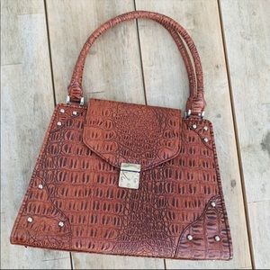 🆕DIVA COLLECTION brown faux leather handbag